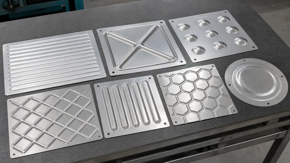 Embossed Rib Bracket Sheet Metal Embossing for Stiffness: Design Patterns